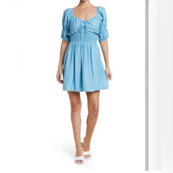 Nsr Sylvie Dress in Blue - Picture 2 of 4